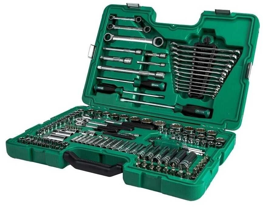 SATA Rinkinys KLUCZY 150el 1/4" 3/8" 1/2"WALIZKA