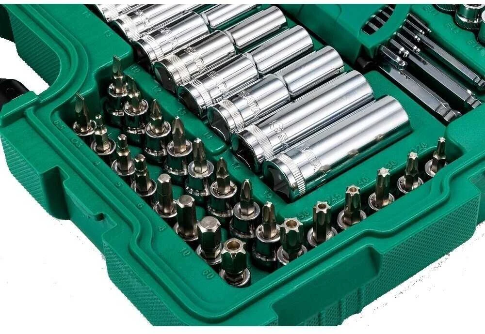 SATA Rinkinys KLUCZY 150el 1/4" 3/8" 1/2"WALIZKA