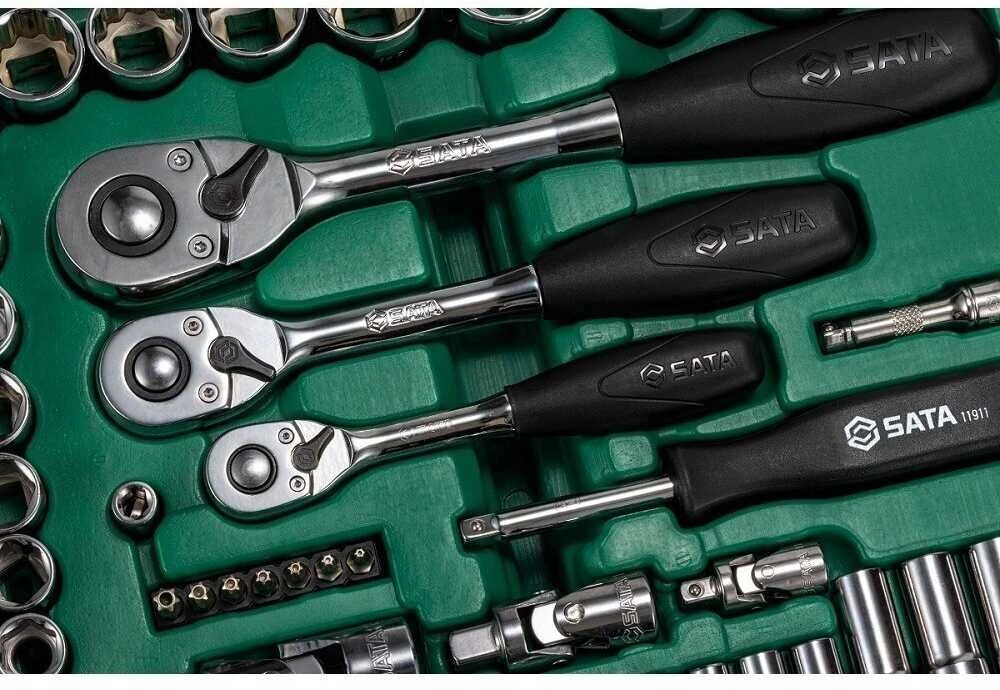 SATA Rinkinys KLUCZY 150el 1/4" 3/8" 1/2"WALIZKA