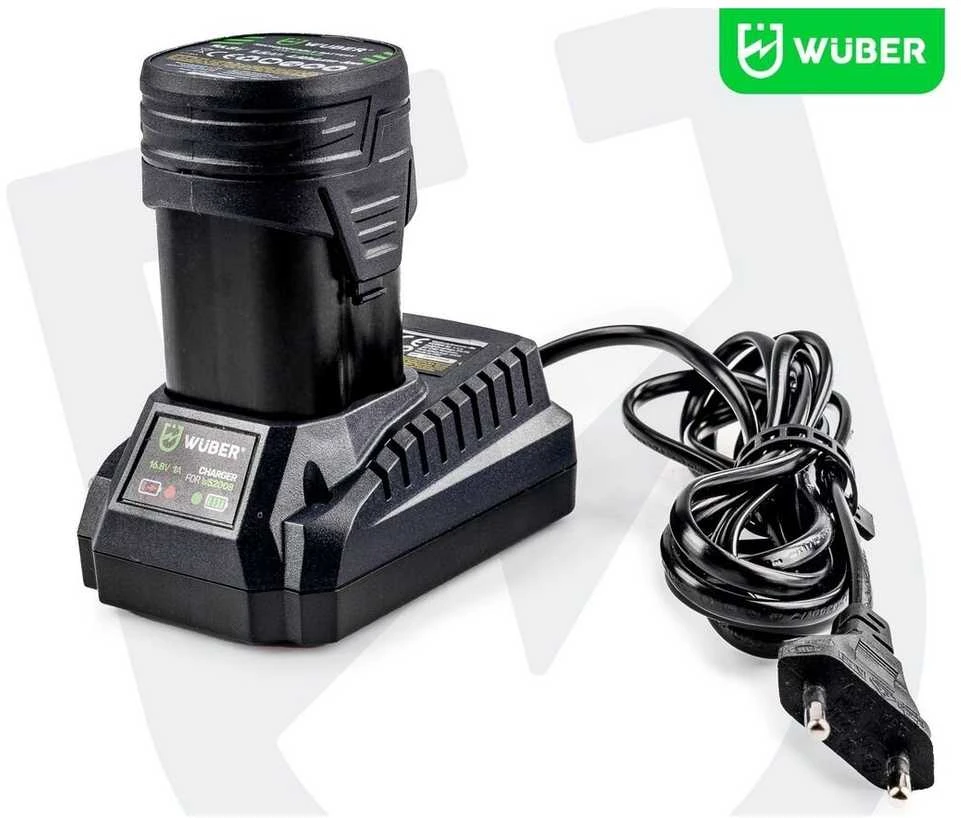 16,8 V suktuvas-gręžtuvas WUBER su 2x1,5Ah Li-ion baterijom