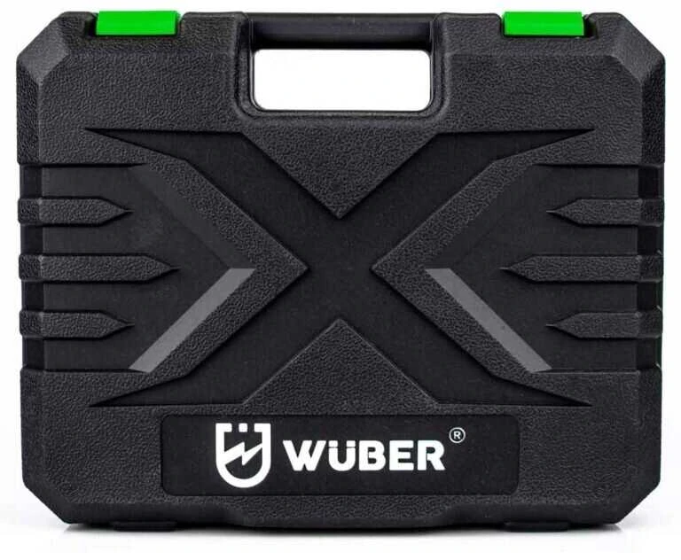 18 V suktuvas-gręžtuvas WUBER su 2x1,5Ah Li-ion baterijom