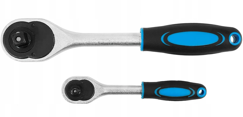 94 dalių 1/4", 1/2" galvučių ir antglių rinkinys BAUG