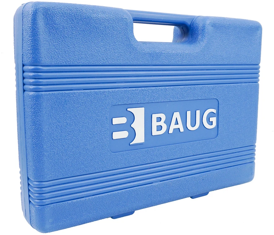 94 dalių 1/4", 1/2" galvučių ir antglių rinkinys BAUG