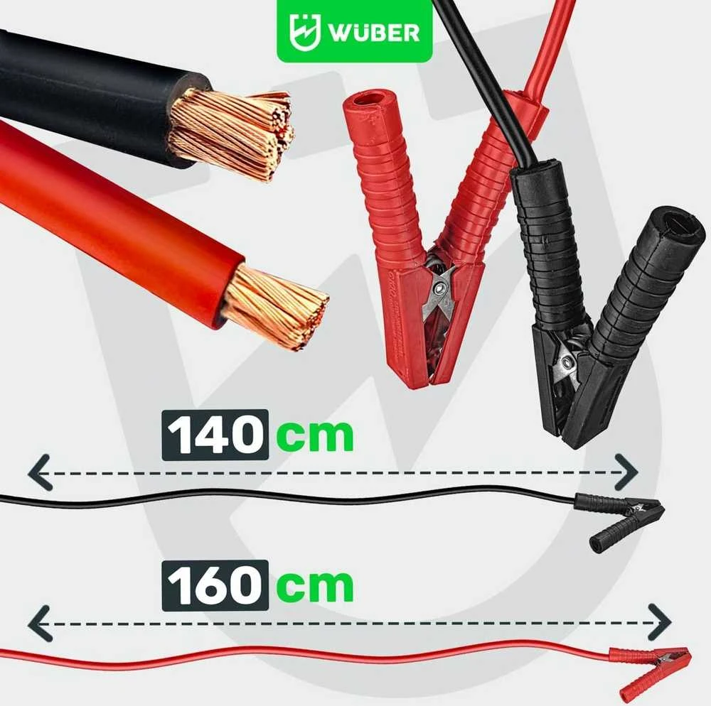 Akumuliatoriaus įkroviklis su paleidimo funkcija Wuber W14009, 12/24 V, 56 A, 400/700 A