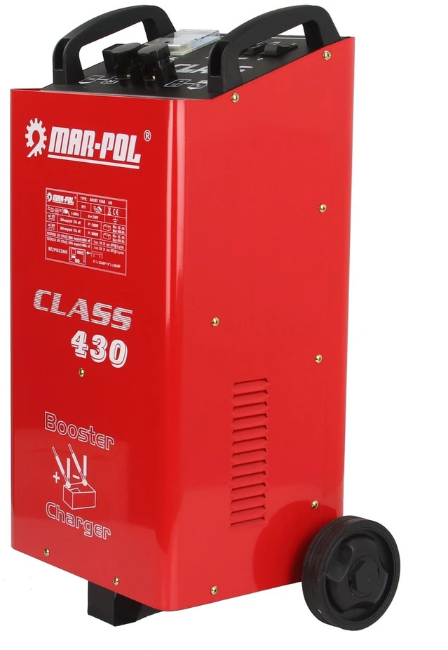 Akumuliatoriaus įkroviklis su paleidimo funkcija MAR-POL CLASS 430, 12/24 V, 42A