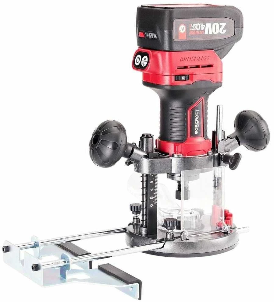 Akumuliatorinė freza Worcraft 20V LI-ION