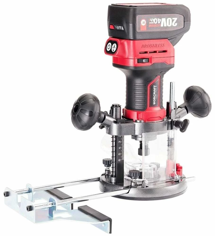 Akumuliatorinė freza Worcraft 20V LI-ION