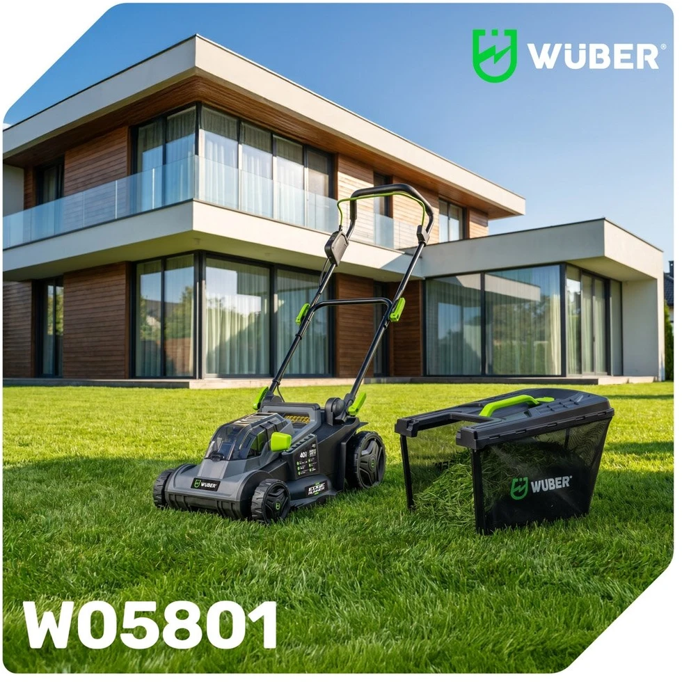 Akumuliatorinė vejapjovė WUBER, 40V, 38cm