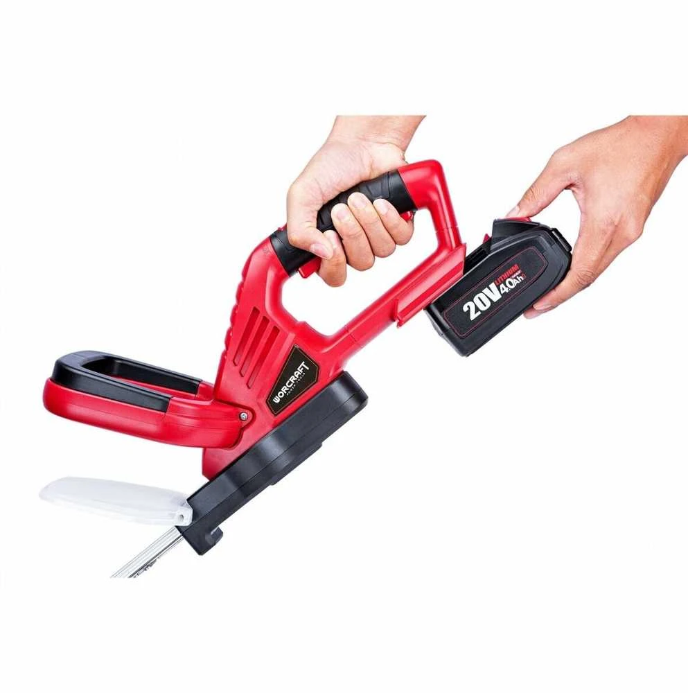 Akumuliatorinės gyvatvorių žirklės Worcraft, 20V Li-ion
