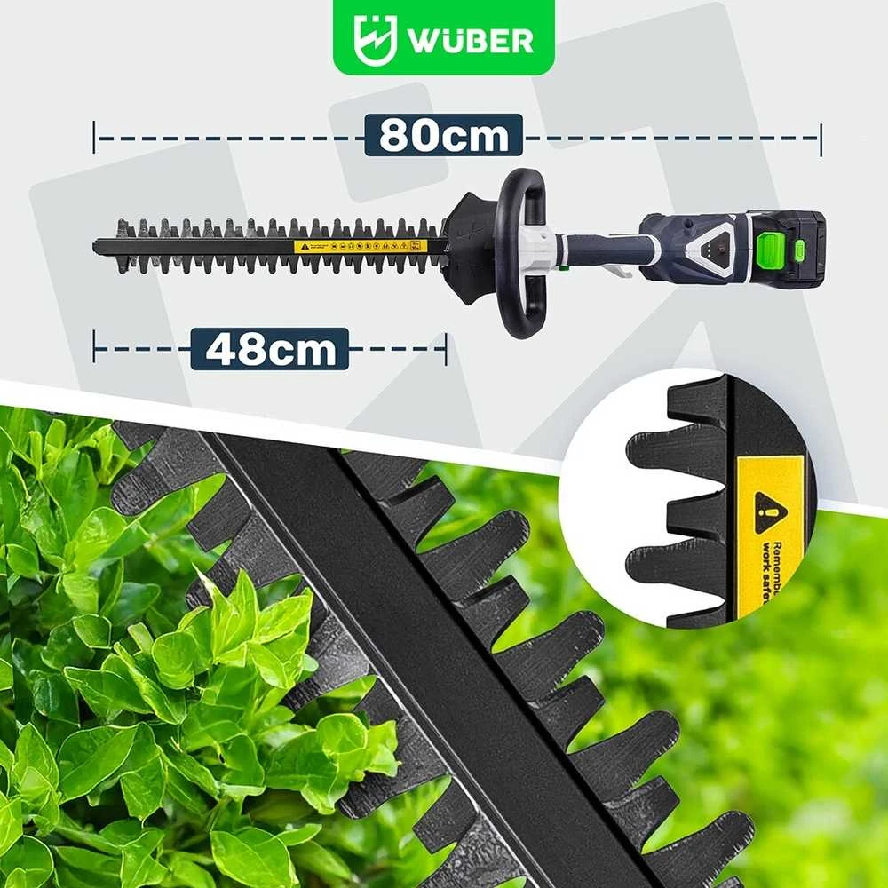 Akumuliatorinės gyvatvorių žirklės Wuber W04331, 48cm