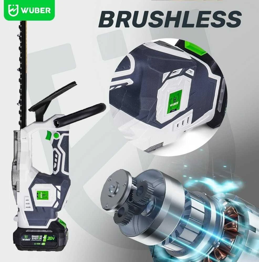 Akumuliatorinės gyvatvorių žirklės Wuber W04331, 48cm