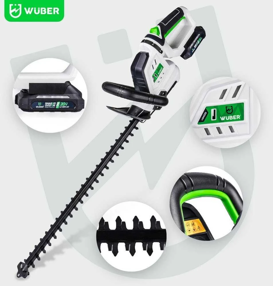 Akumuliatorinės gyvatvorių žirklės Wuber W04332, 50cm