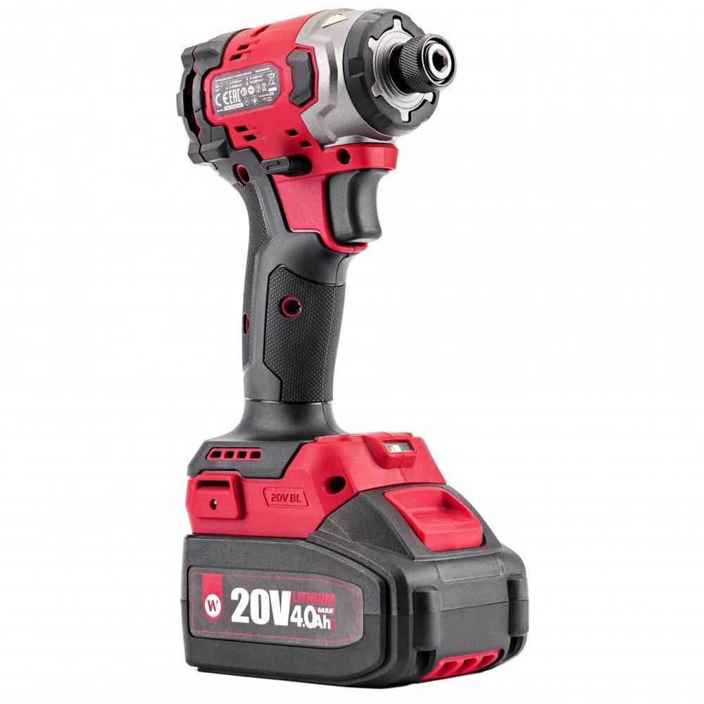 Akumuliatorinio suktuvo ir smūginio suktuvo rinkinys Worcraft 20V LI-ION (XCUBE dėžė)