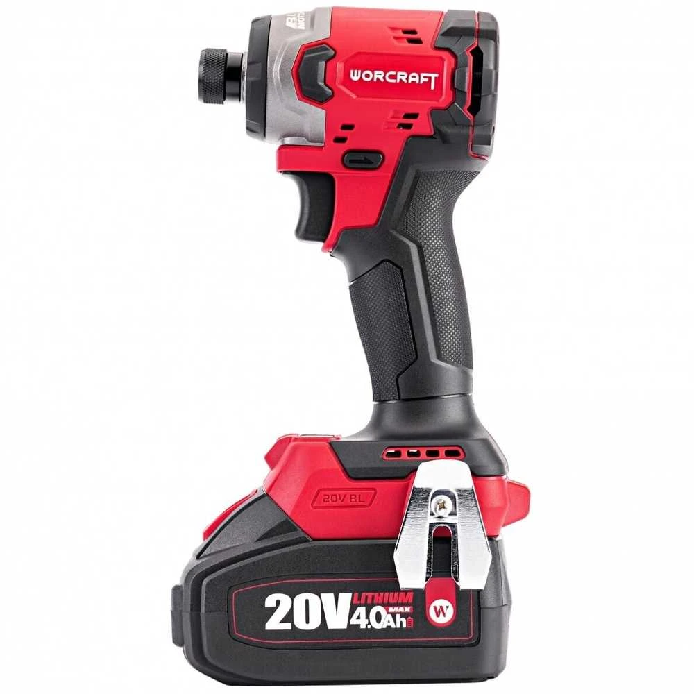 Akumuliatorinio suktuvo ir smūginio suktuvo rinkinys Worcraft 20V LI-ION (XCUBE dėžė)