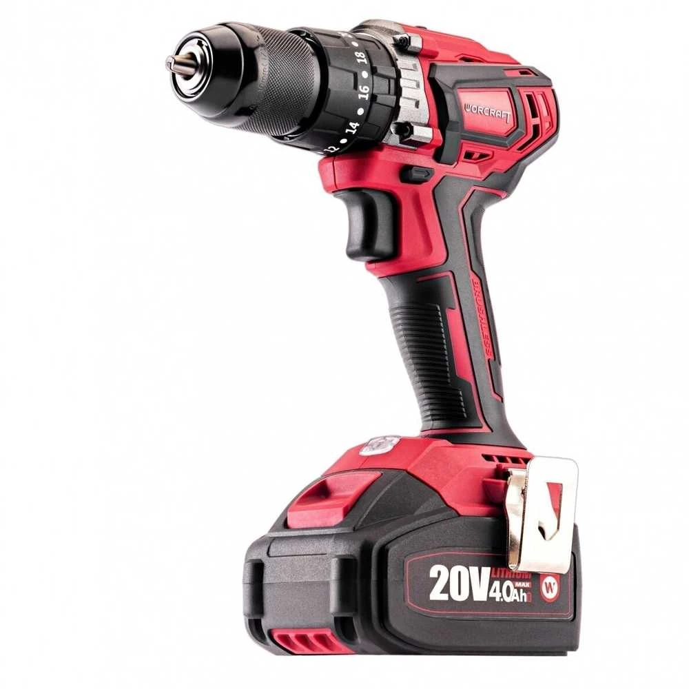 Akumuliatorinio suktuvo ir smūginio suktuvo rinkinys Worcraft 20V LI-ION (XCUBE dėžė)