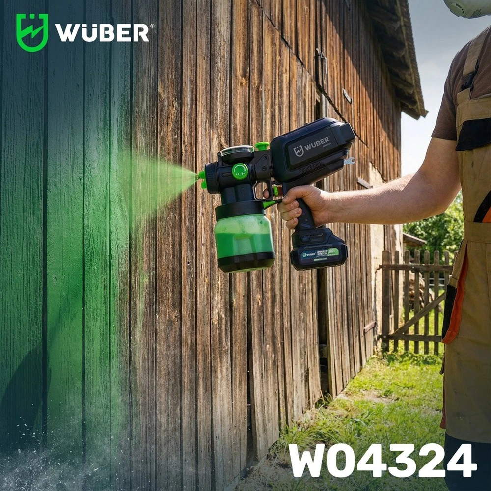 Akumuliatorinis dažų purkštuvas Wuber W04324, be akumuliatoriaus