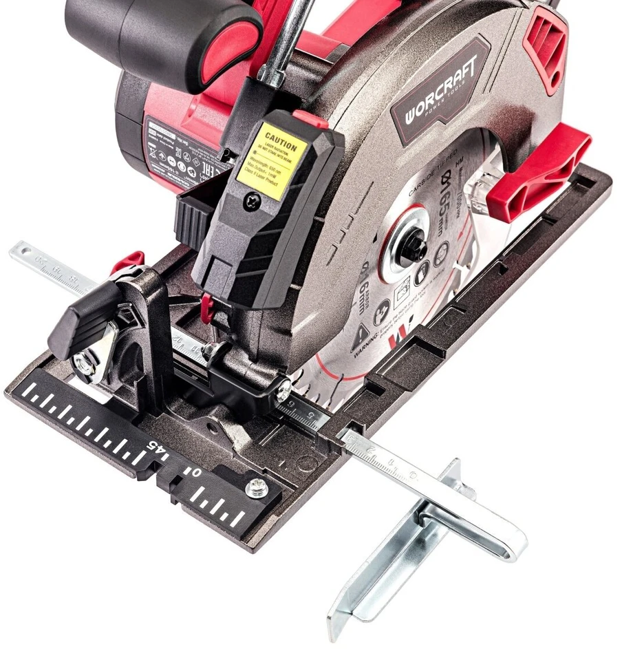 Akumuliatorinis diskinis pjūklas Worcraft 165mm 20V, Li-ION