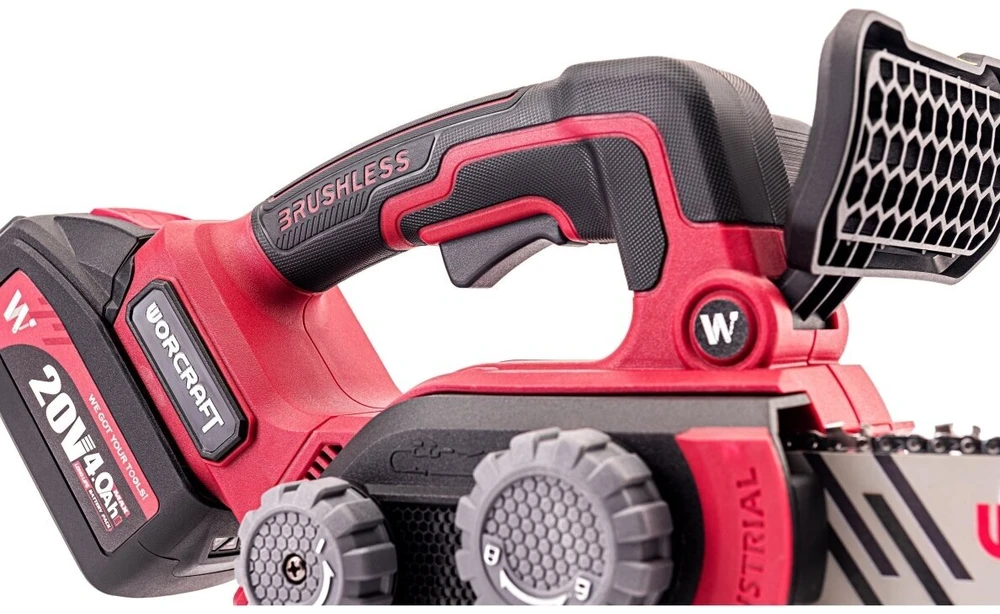 Akumuliatorinis grandininis pjūklas WORCRAFT 20V LI-ION