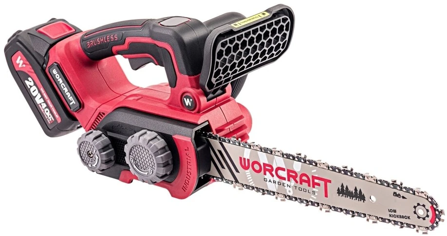 Akumuliatorinis grandininis pjūklas WORCRAFT 20V LI-ION