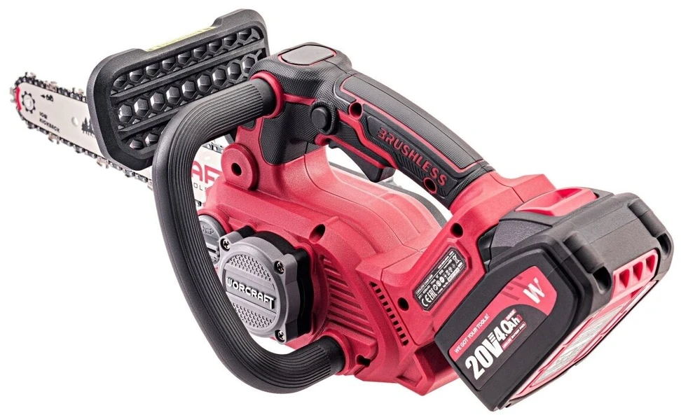 Akumuliatorinis grandininis pjūklas WORCRAFT 20V LI-ION