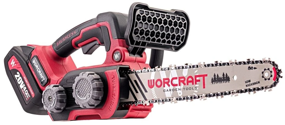 Akumuliatorinis grandininis pjūklas WORCRAFT 20V LI-ION