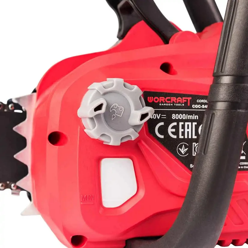 Akumuliatorinis grandininis pjūklas Worcraft 40V (20V+20V) LI-ION