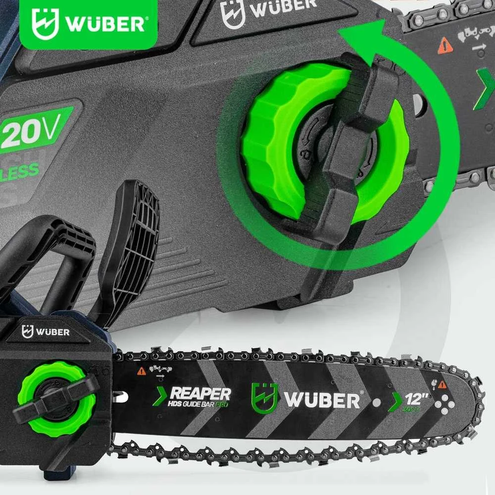 Akumuliatorinis grandininis pjūklas Wuber W04201, 20V