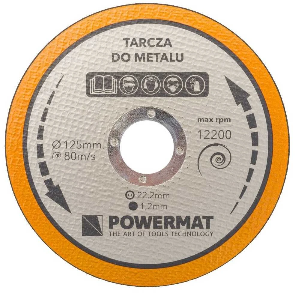 Akumuliatorinis kampinis šlifuoklis PowerMat, 21V Li-ion 125mm