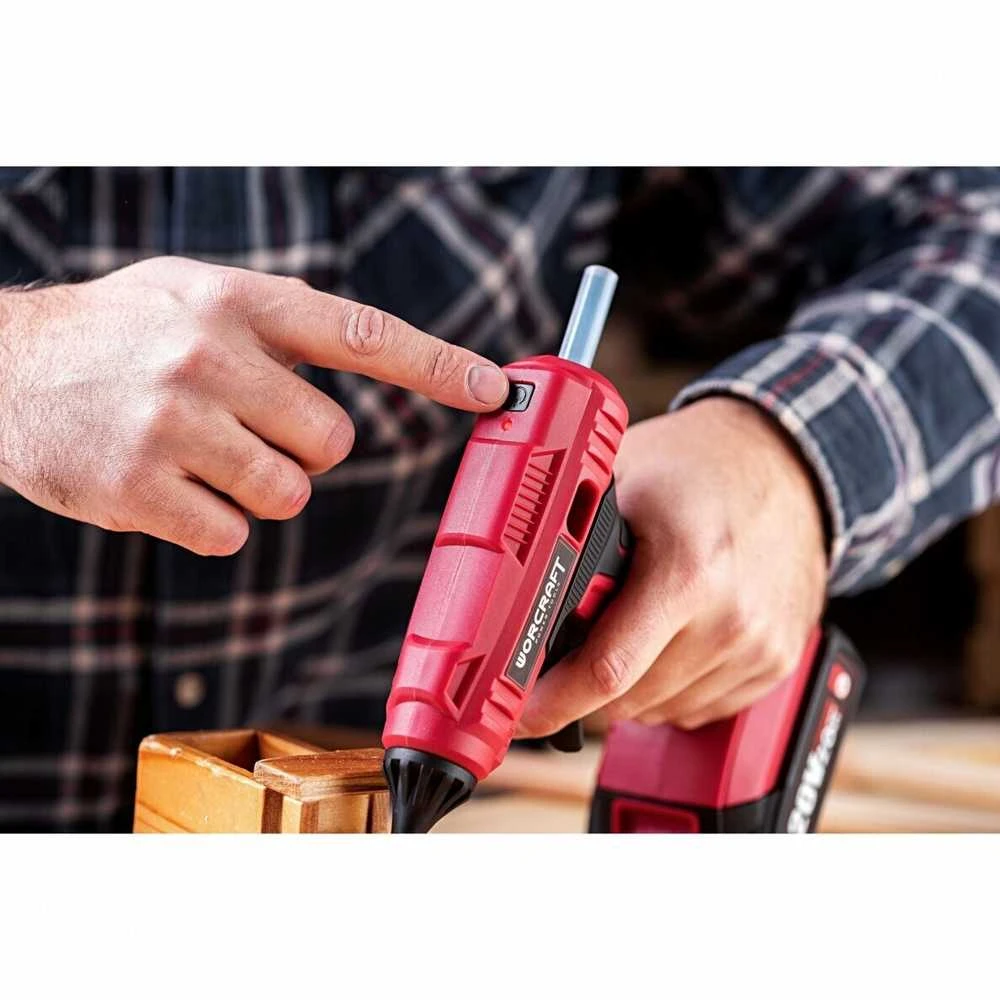 Akumuliatorinis klijų pistoletas Worcraft 20V LI-ION