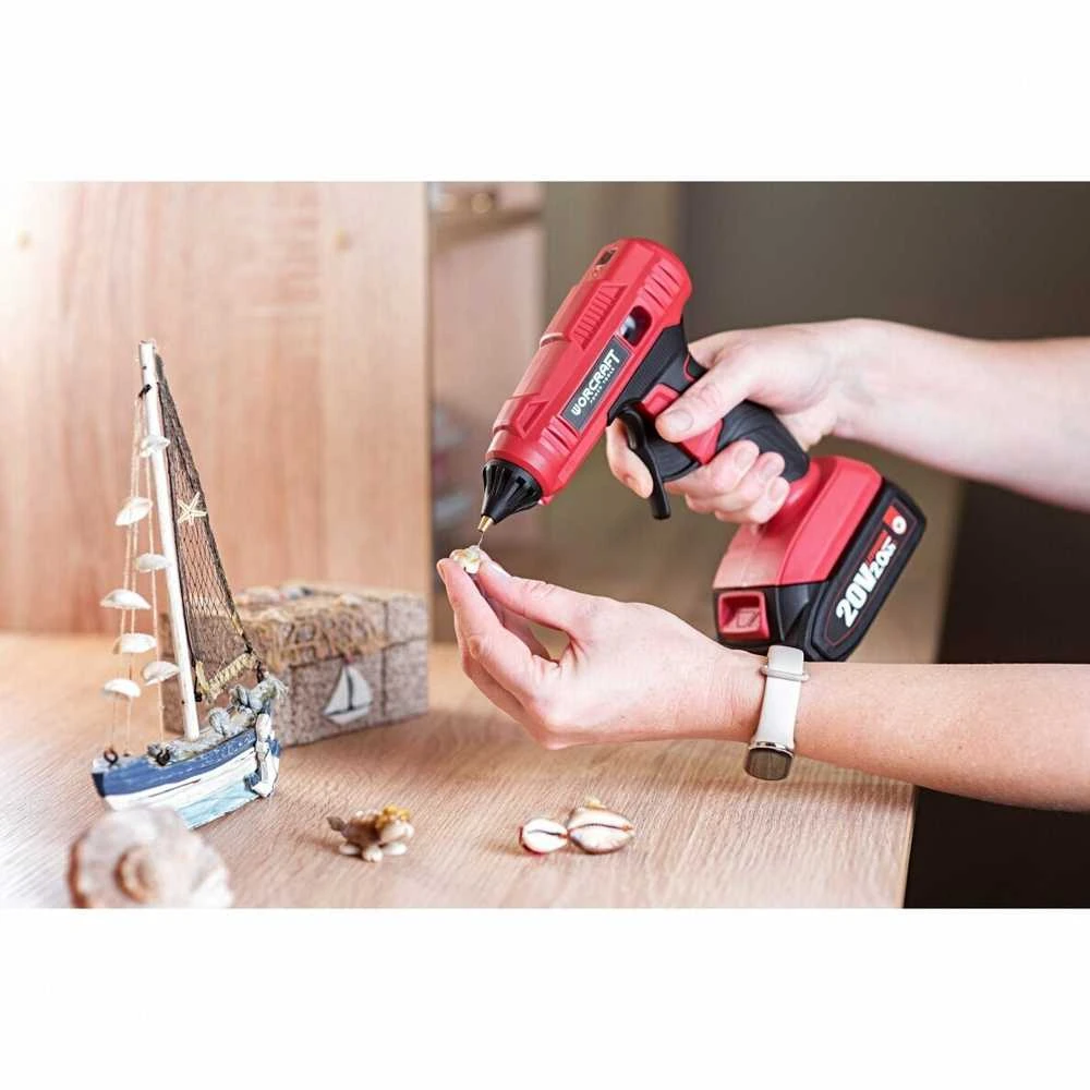 Akumuliatorinis klijų pistoletas Worcraft 20V LI-ION
