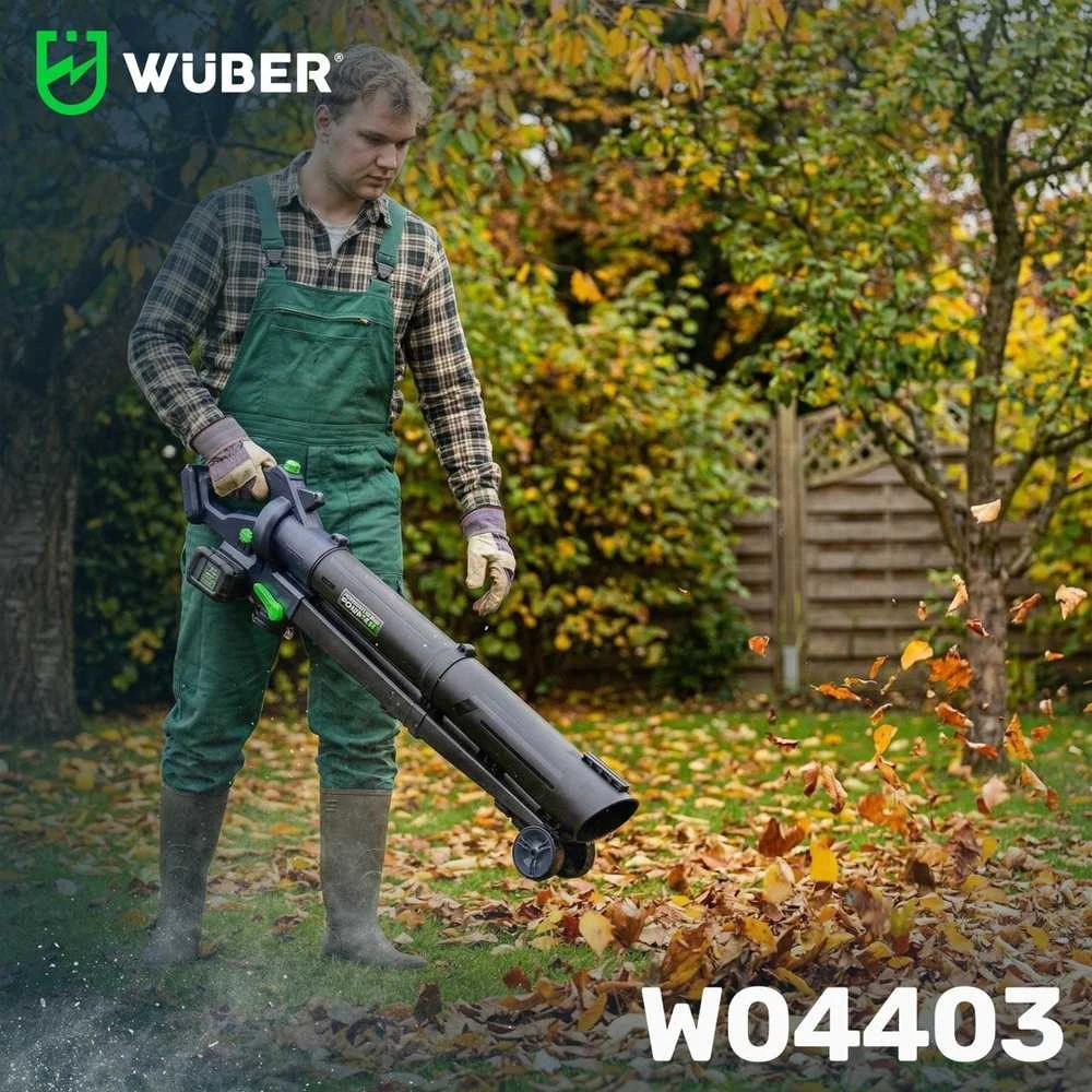 Akumuliatorinis lapų pūstuvas/siurblys Wuber W04403, 40V, be akumuliatorių