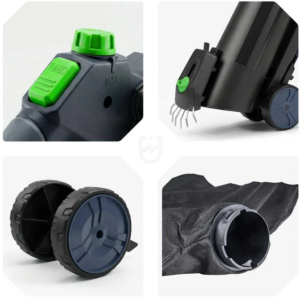 Akumuliatorinis lapų pūstuvas/siurblys Wuber W04403, 40V, be akumuliatorių