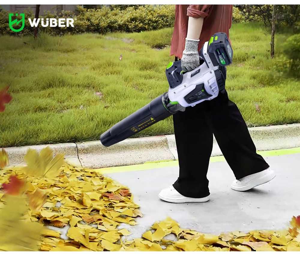 Akumuliatorinis lapų pūstuvas Wuber W04400 su baterija ir įkrovikliu