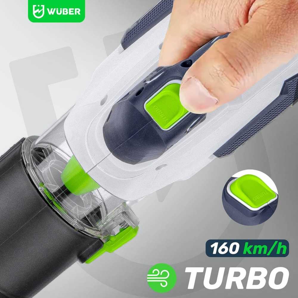 Akumuliatorinis lapų pūstuvas Wuber W04400 su baterija ir įkrovikliu