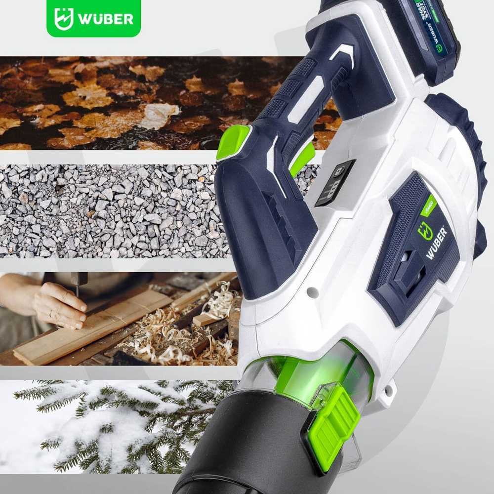 Akumuliatorinis lapų pūstuvas Wuber W04400 su baterija ir įkrovikliu