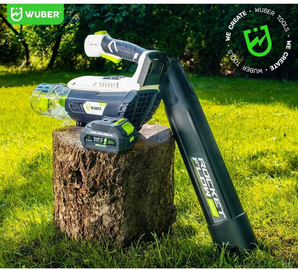 Akumuliatorinis lapų pūstuvas Wuber W04401 su baterija ir įkrovikliu