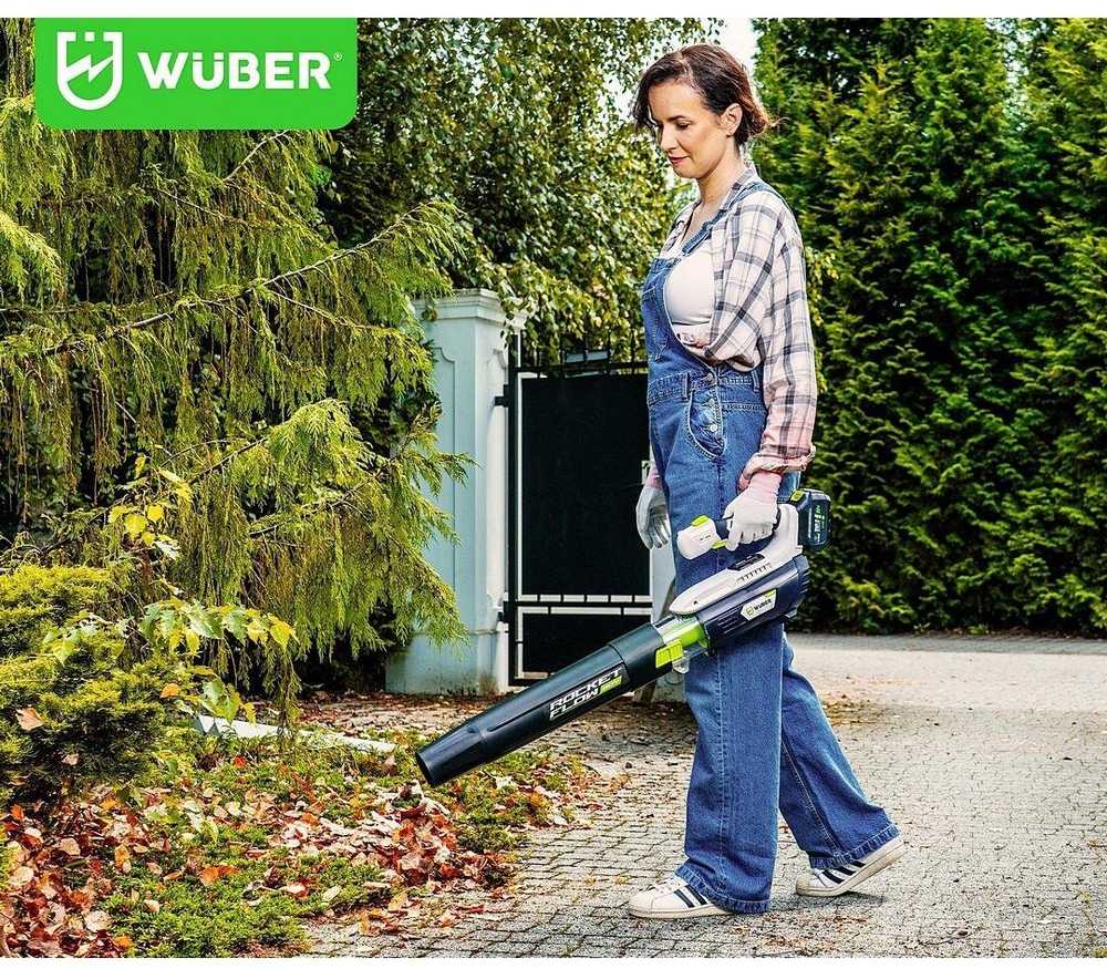 Akumuliatorinis lapų pūstuvas Wuber W04401 su baterija ir įkrovikliu