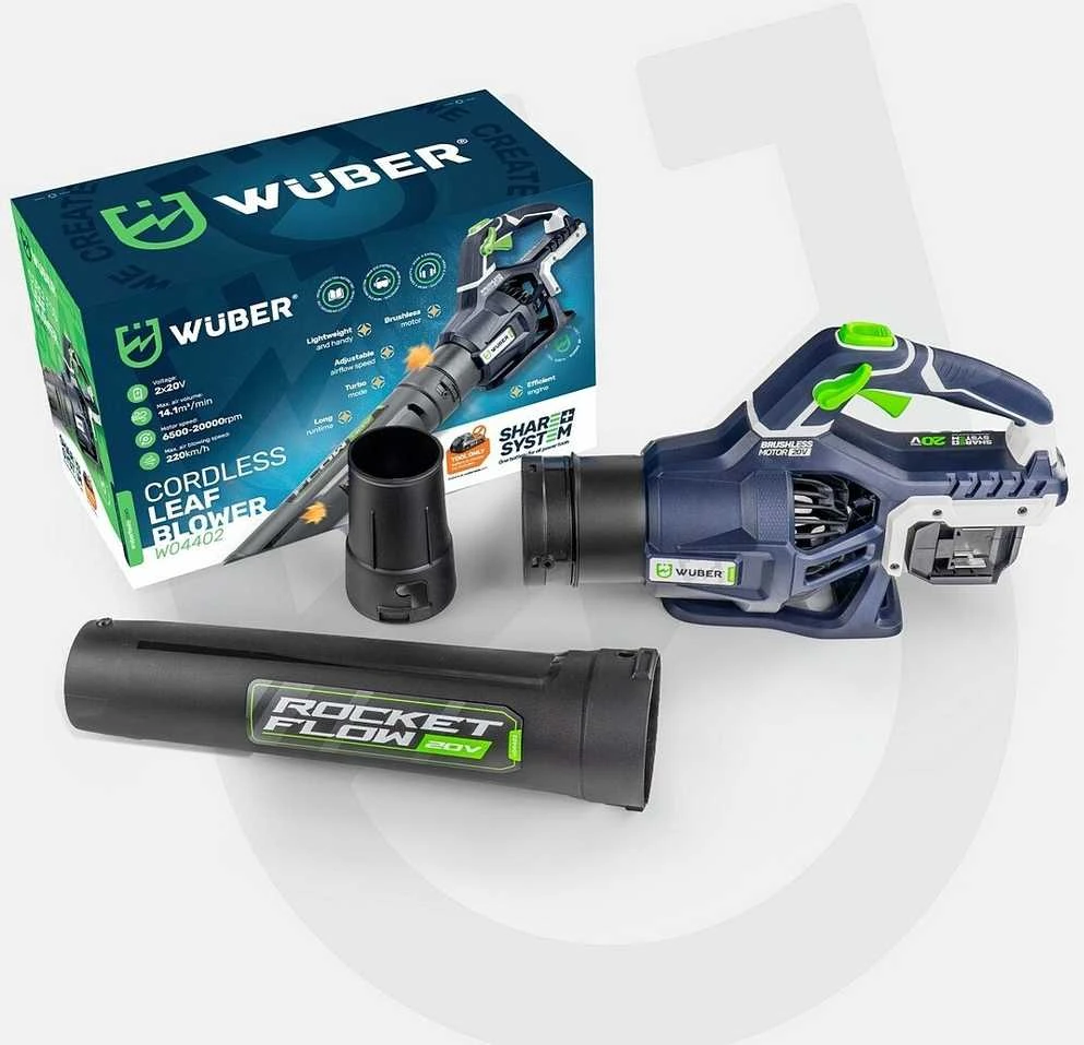 Akumuliatorinis lapų pūstuvas Wuber W04402, 40V, be akumuliatorių