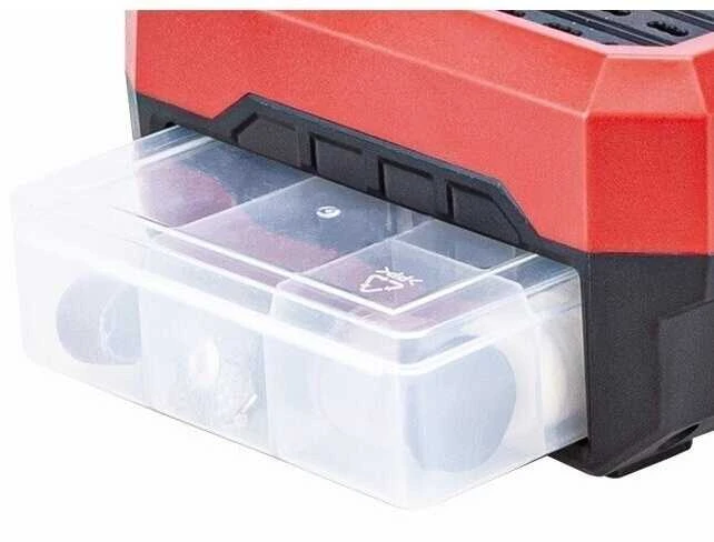 Akumuliatorinis mini tiesinis šlifuoklis su priedais Worcraft 20V LI-ION