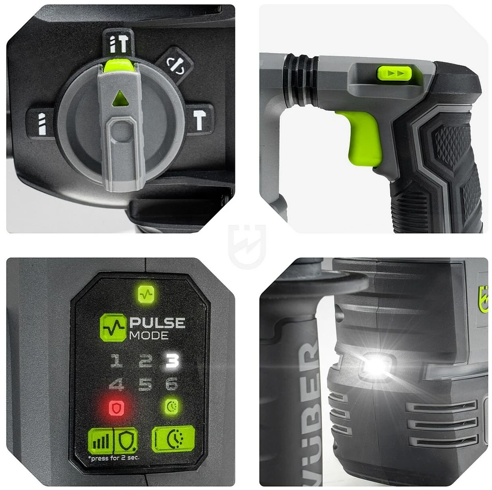 Akumuliatorinis perforatorius Wuber 20V, SDS-plus 2,8 J (be akumuliatoriaus ir įkroviklio)