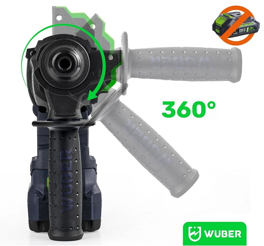 Akumuliatorinis perforatorius Wuber W04531 20V, (be akumuliatoriaus ir įkroviklio)