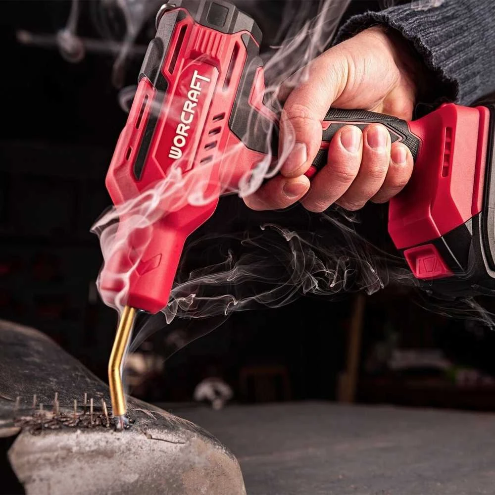 Akumuliatorinis plastiko suvirinimo aparatas Worcraft CPW-S20Li su akumuliatoriumi ir įkrovikliu