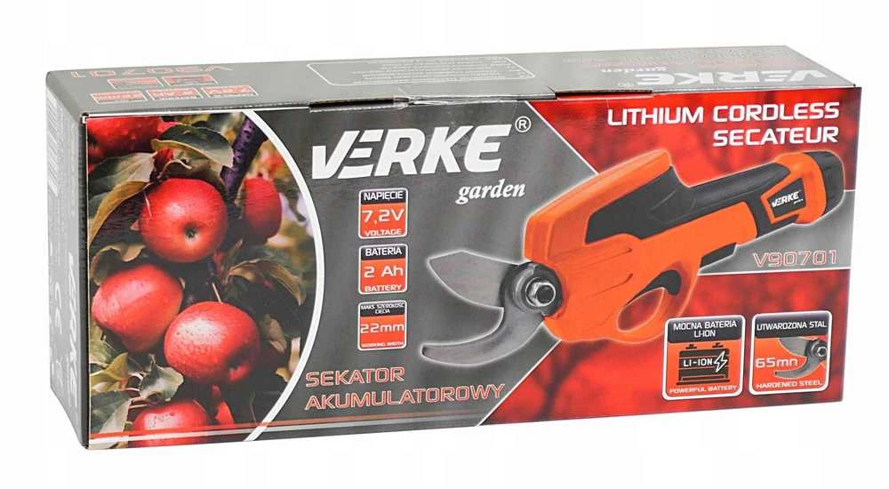 Akumuliatorinis sekatorius Verke V90701, 7,6V su akumuliatoriumi ir įkrovikliu