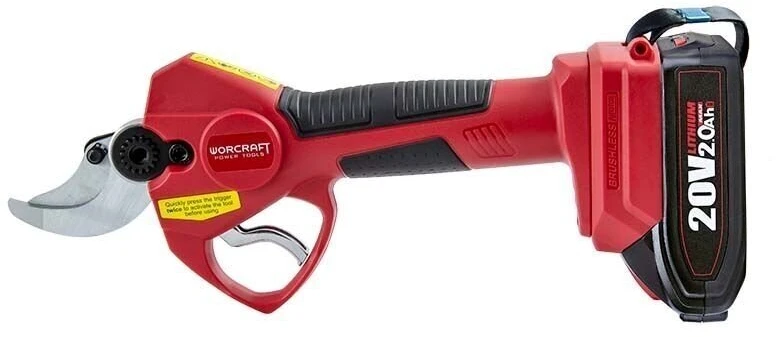 Akumuliatorinis sekatorius Worcraft 20V Li-ion, 4,0Ah