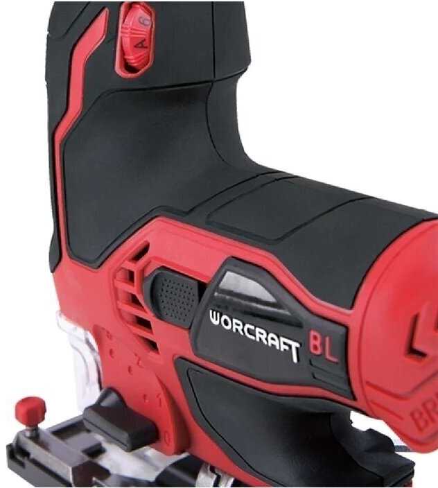 Akumuliatorinis siaurapjūklis Worcraft CJSS20LiB; 20 V; 1x4,0 Ah akum.