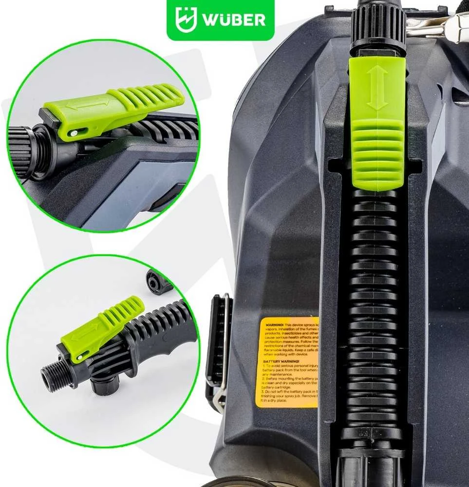 Akumuliatorinis slėginis purkštuvas Wuber 5l 20V be akumuliatoriaus