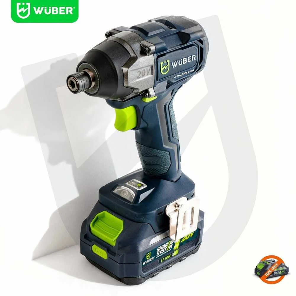 Akumuliatorinis smūginis suktuvas Wuber W04522, 1/4" 20V, be akumuliatoriaus ir įkroviklio