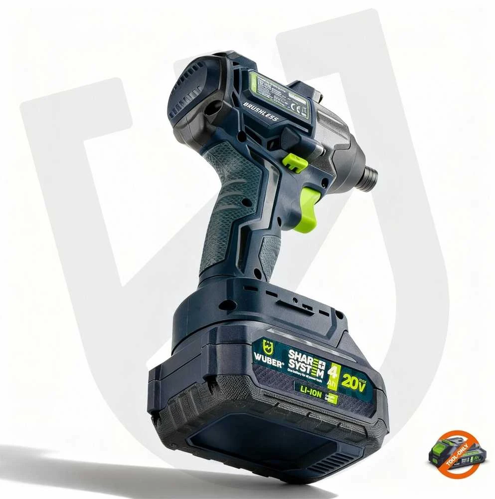 Akumuliatorinis smūginis suktuvas Wuber W04522, 1/4" 20V, be akumuliatoriaus ir įkroviklio