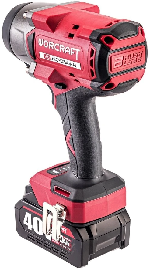 Akumuliatorinis smūginis veržliasukis WORCRAFT 3/4'' 2600Nm 40V LI-ION (pl.dėž.)