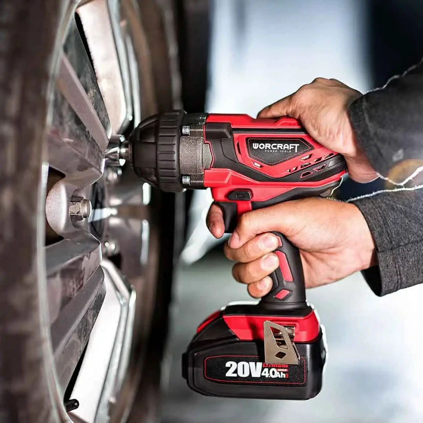 Akumuliatorinis smūginis veržliasukis Worcraft 20V LI-ION